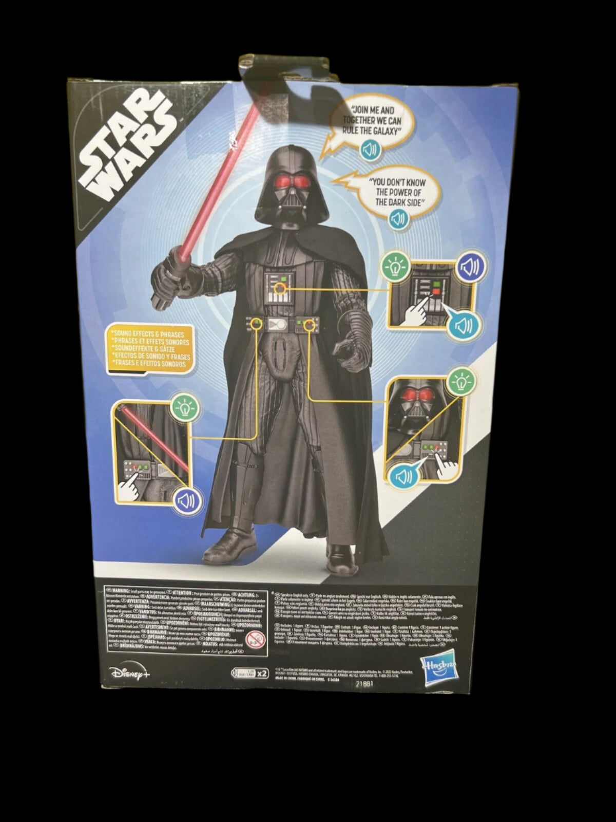 Star Wars Obi Wan Kenobi Galactic Action DARTH VADER Interactive Action Figure