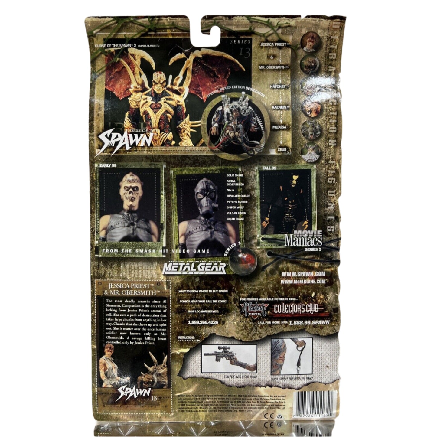 CURSE OF THE SPAWN NIP JESSICA PRIEST & MR OBERSMITH SERIES 13 MCFARLANE TOYS