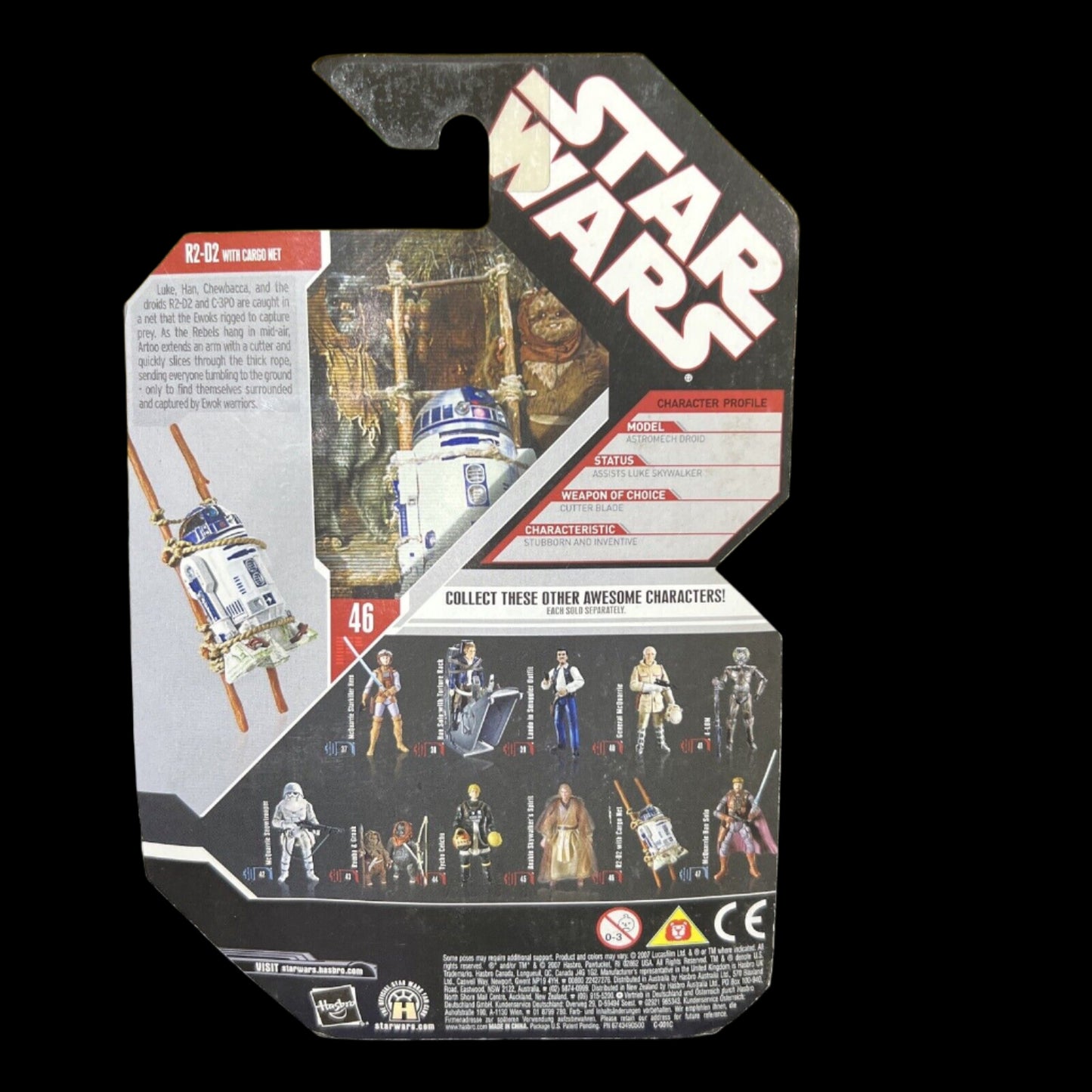 Star Wars R2-D2 W/Cargo Net & Collector Coin #46 Return Of The Jedi 2007 NIB