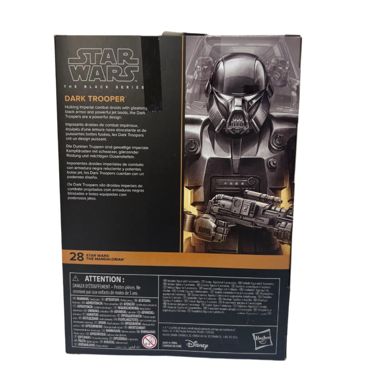Star Wars The Black Series Dark Trooper Action Figure - Black Hasbro