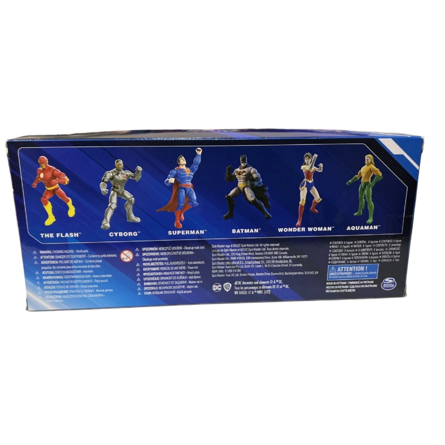 DC Comics Justice League 6 pack 4-inch Action Figures Flash Superman Batman NEW