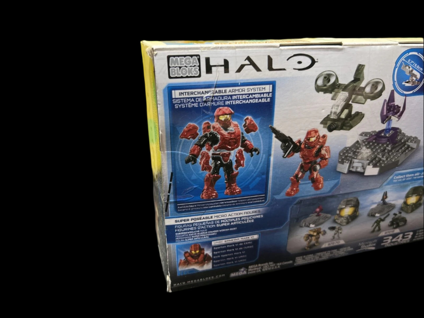 Mega Bloks Halo Micro-Fleet Hornet Set 97224 Super Poseable Micro Figure NIP
