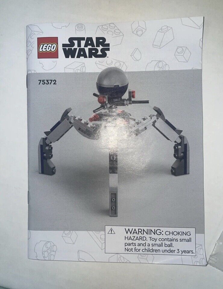 Lego 75372 SW Star Wars TRI-DROID BUILD Bag 3 & Book No MiniFigs Tri Droid Only