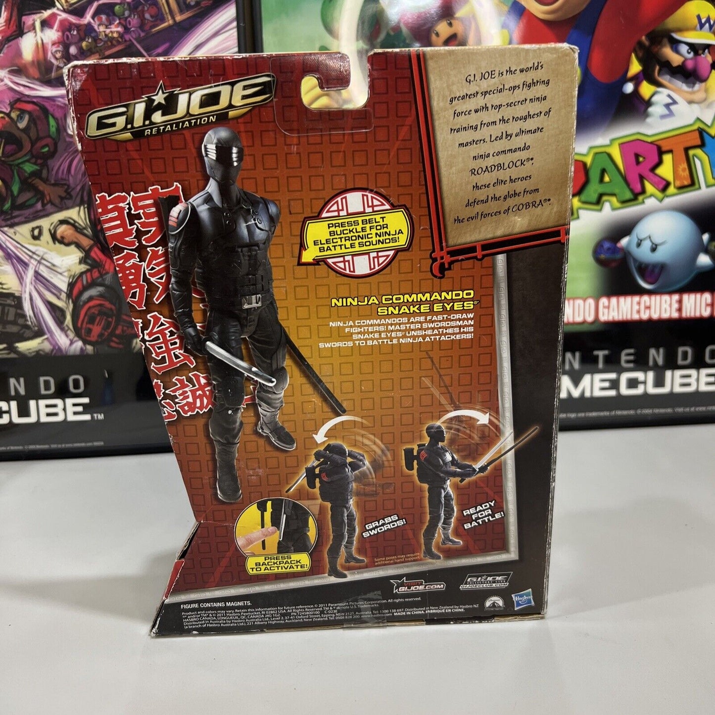 New - G.I. Joe Retaliation NINJA COMMANDO SNAKE EYES 10" Action Figure - 2012