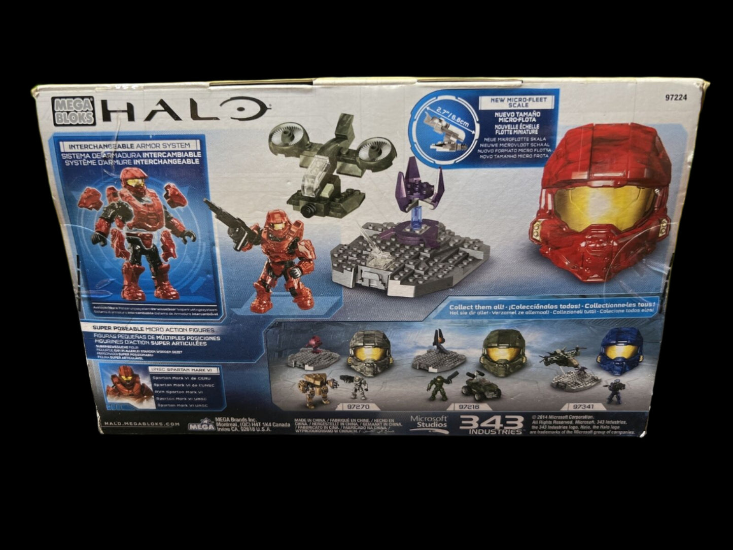 Mega Bloks Halo Micro-Fleet Hornet Set 97224 Super Poseable Micro Figure NIP