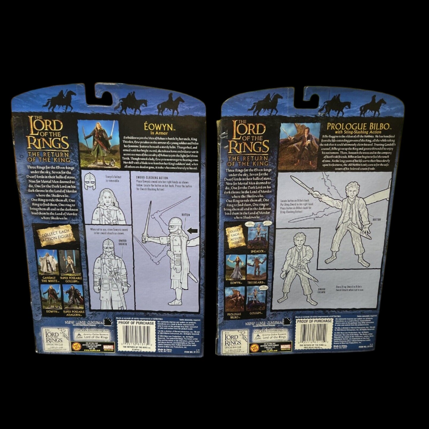 Toy Biz Lord of the Rings Return of the King Eowyn in Armor Figure New LOTR 2003