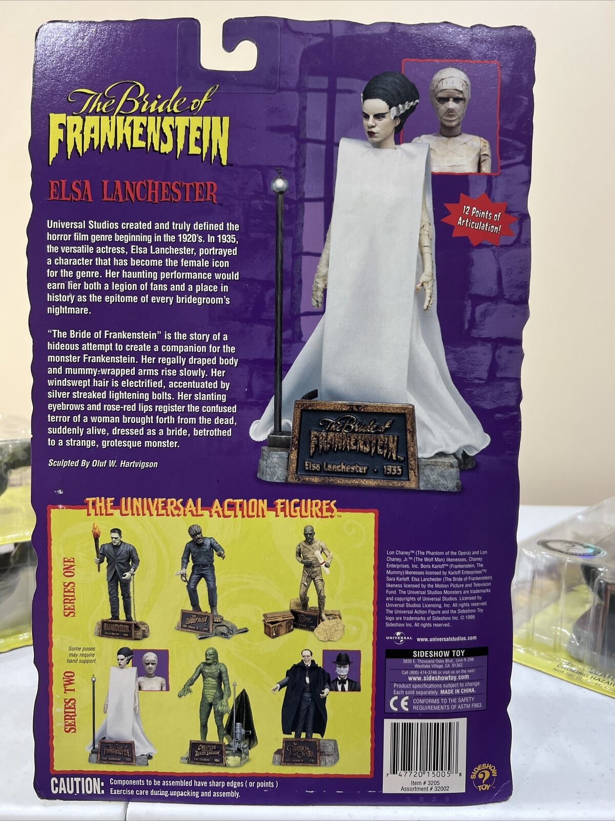 Sideshow Universal Monsters 8” Bride of Frankenstein Elsa Lanchester 1999