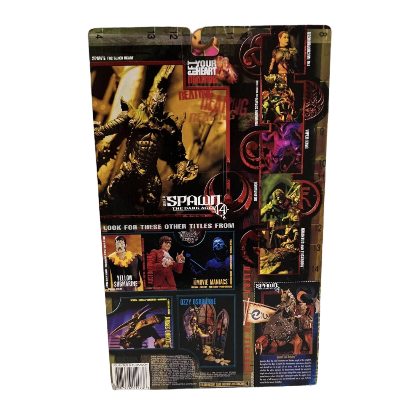 1999 McFarlane Toys Spawn The Dark Ages Iguantus & Tuskadon Series 14 Figure New