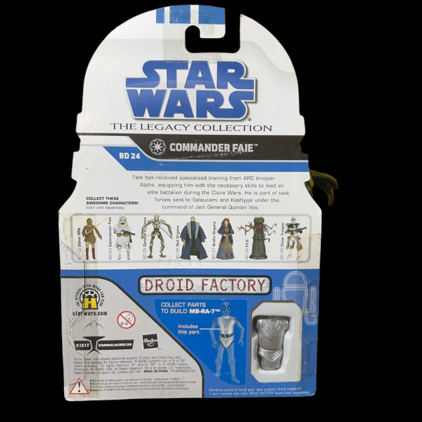 Star Wars Commander Faie The Legacy Collection 2008 BD24 Droid factory