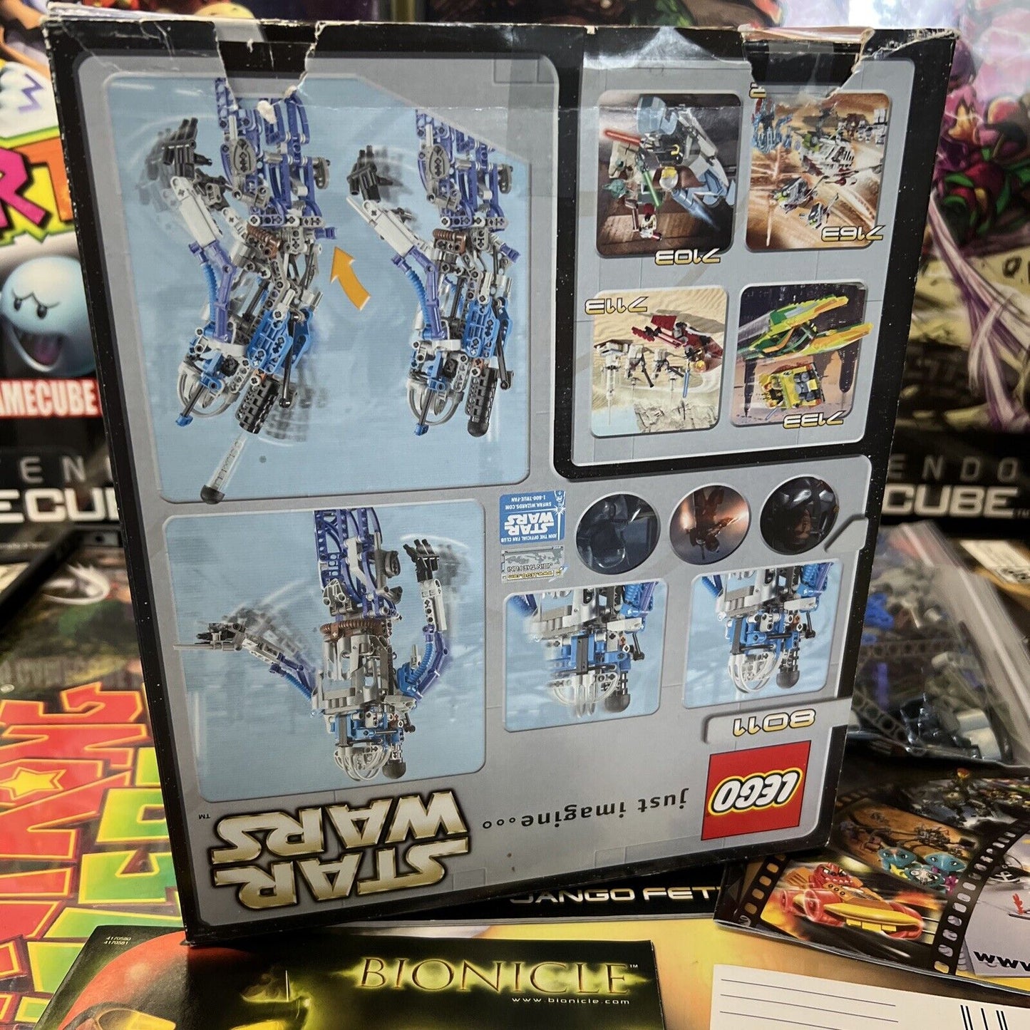 Lego Star Wars Jango Fett (8011) With Box Manual And Inserts!