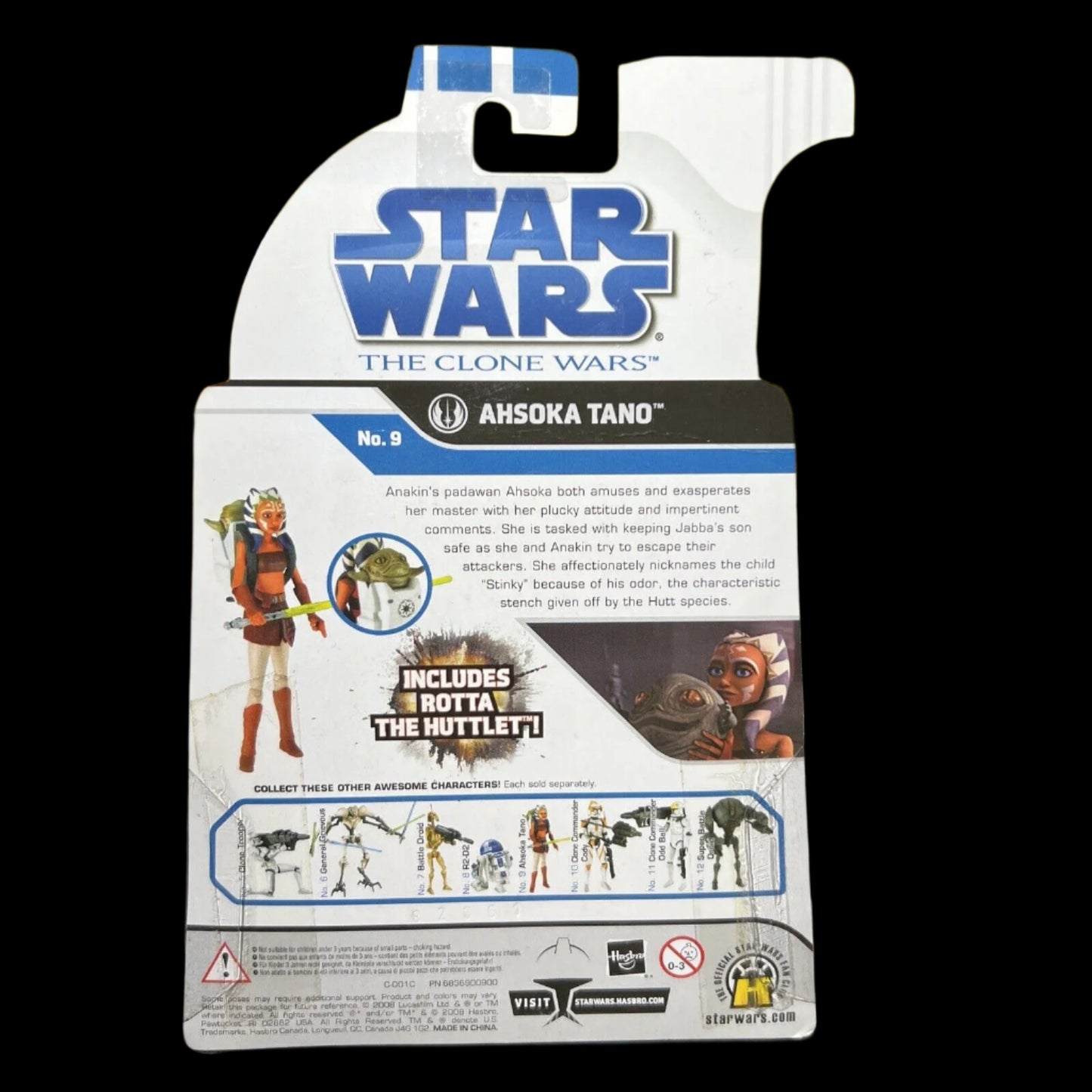 STAR WARS The Clone Wars AHSOKA TANO w/ Rotta the Huttlet No. 9 New Sealed
