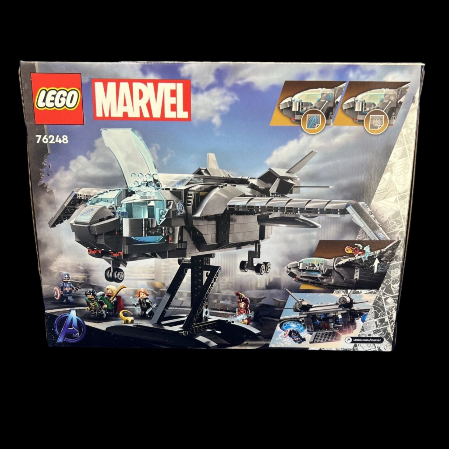 LEGO Super Heroes: The Avengers Quinjet 76248 With Loki Iron Man Captain Am