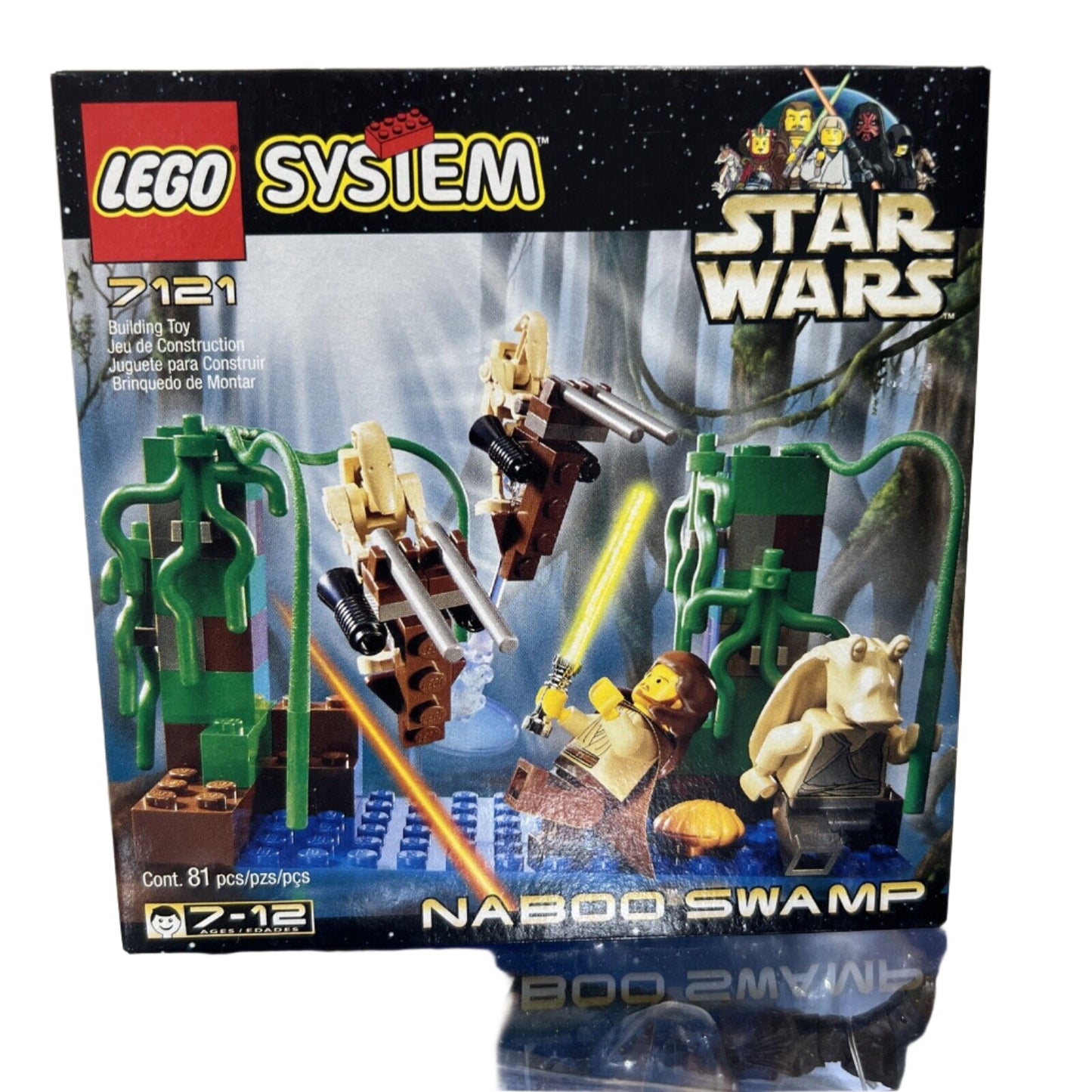 LEGO Star Wars: Naboo Swamp (7121) NEW SEALED VINTAGE WITH QUI GON JON JAR JAR