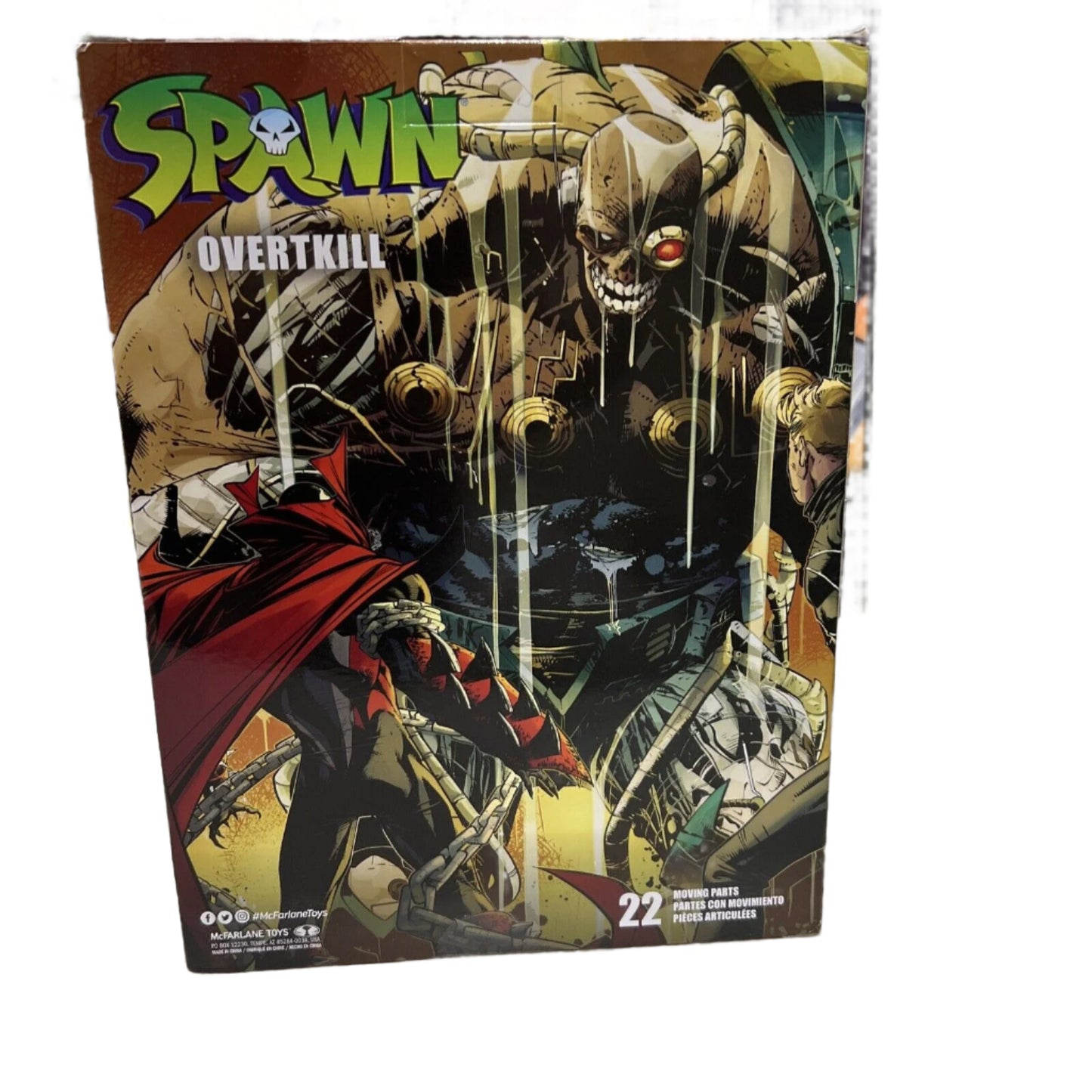 SPAWN OVERTKILL MEGAFIG Action Figure McFarlane Toys , New In Box 10
