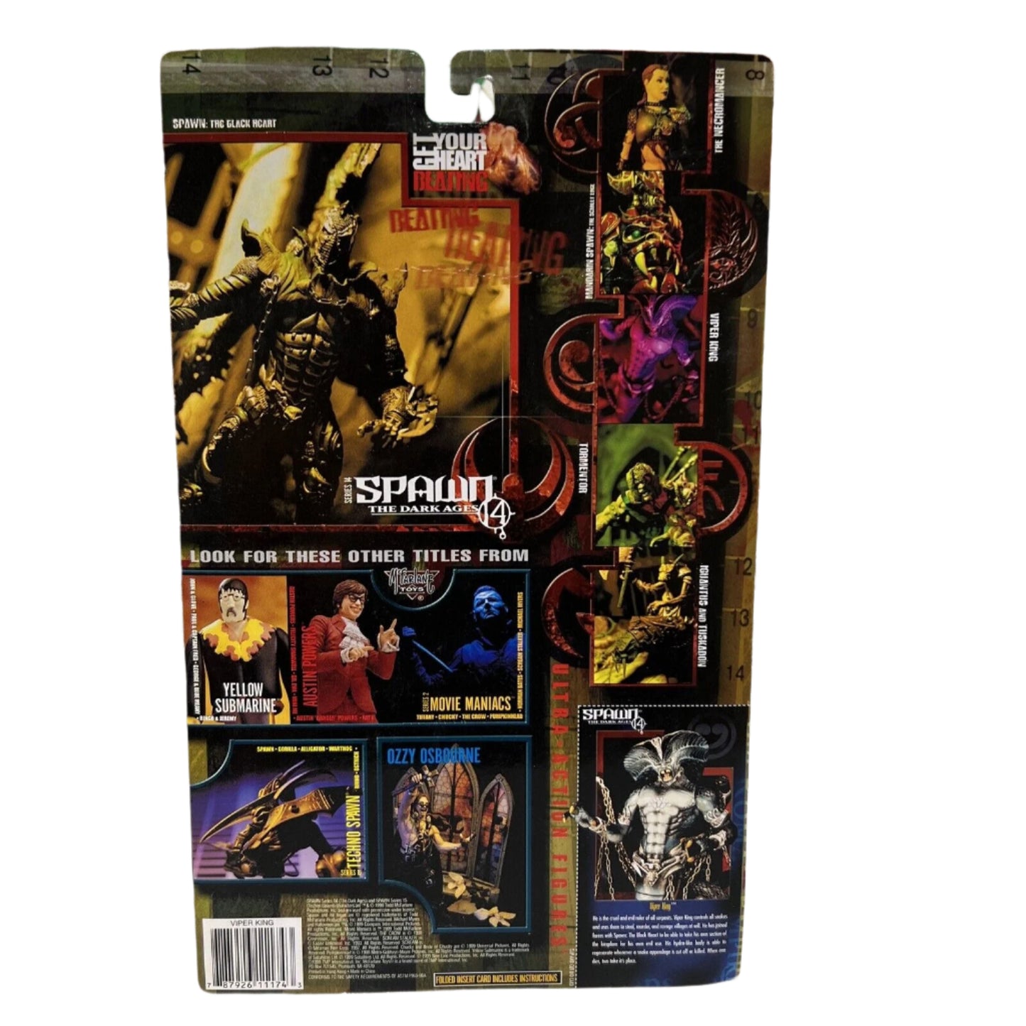 The Dark Ages Spawn Viper King Action Figure McFarlane Toys 1999 NIB MOC