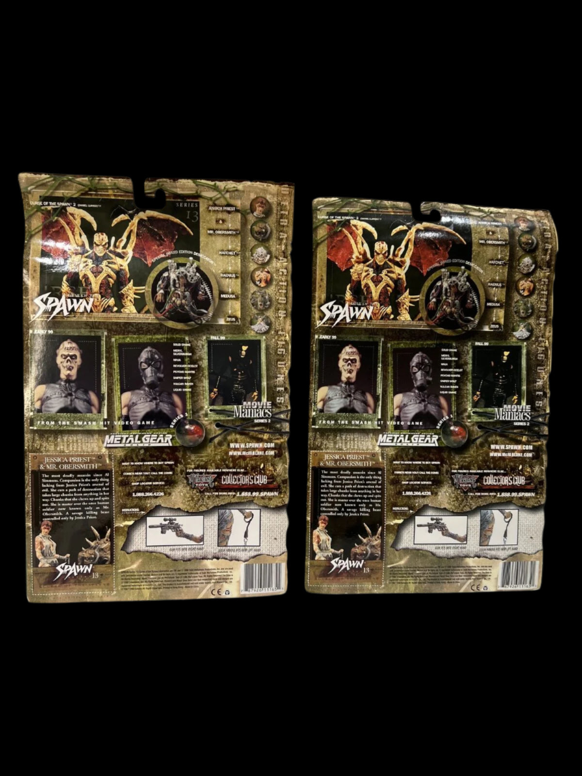 CURSE OF THE SPAWN NIP JESSICA PRIEST & MR OBERSMITH SERIES 13 MCFARLANE TOYS