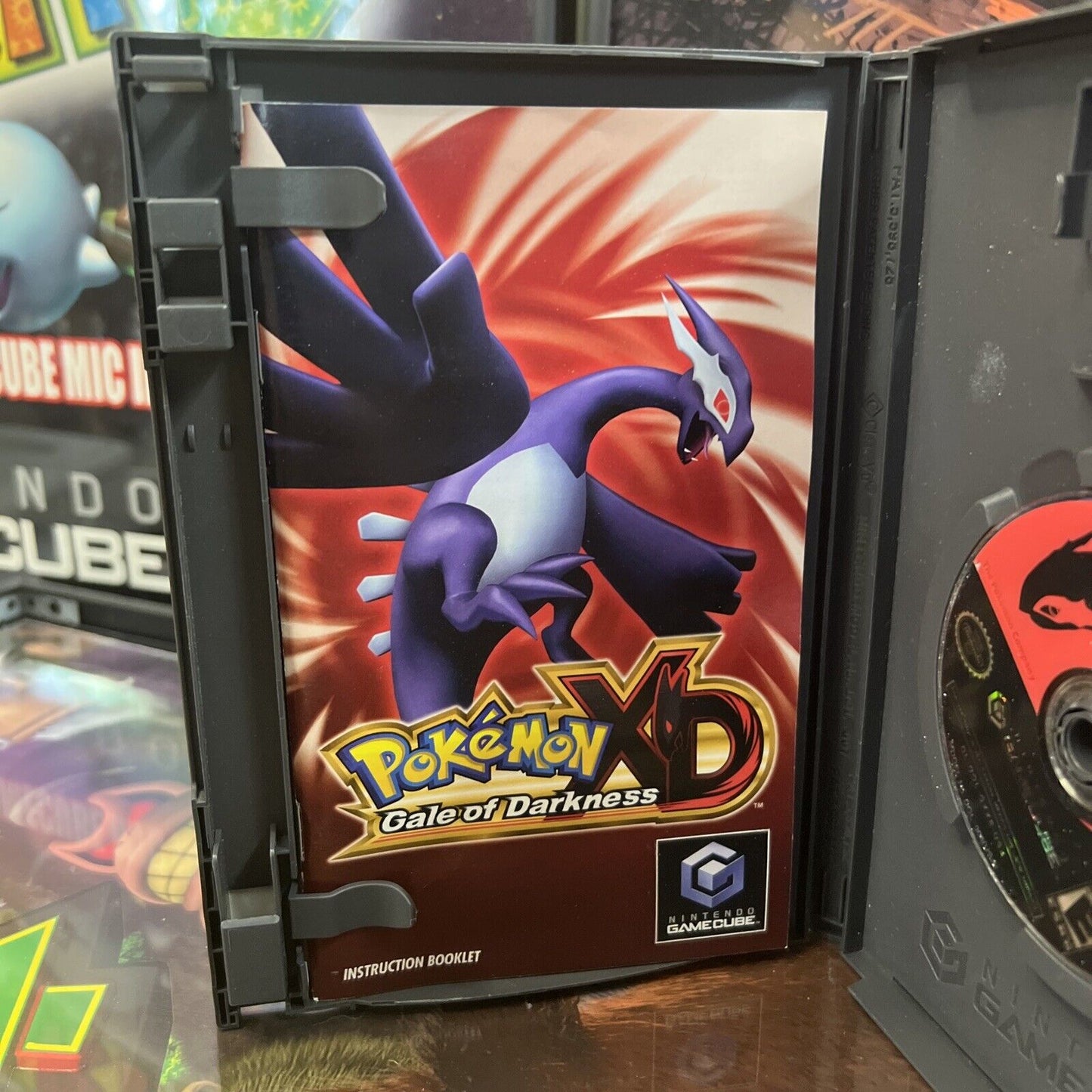 Pokemon XD: Gale of Darkness (Nintendo GameCube, 2005) Disc Case And Manual Book