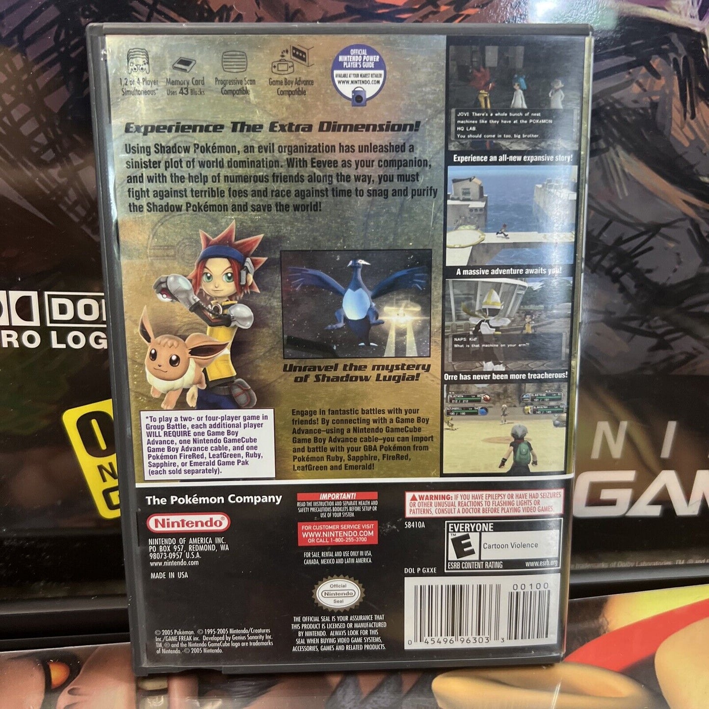Pokemon XD: Gale of Darkness (Nintendo GameCube, 2005) Disc Case And Manual Book