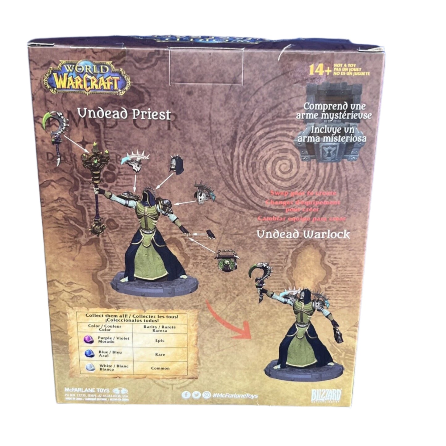 Mcfarlane Toys World of Warcraft Undead Priest & Undead Warlock 6" Figure Common