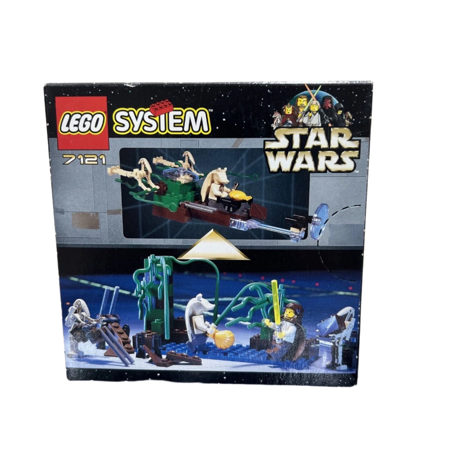 LEGO Star Wars: Naboo Swamp (7121) NEW SEALED VINTAGE WITH QUI GON JON JAR JAR
