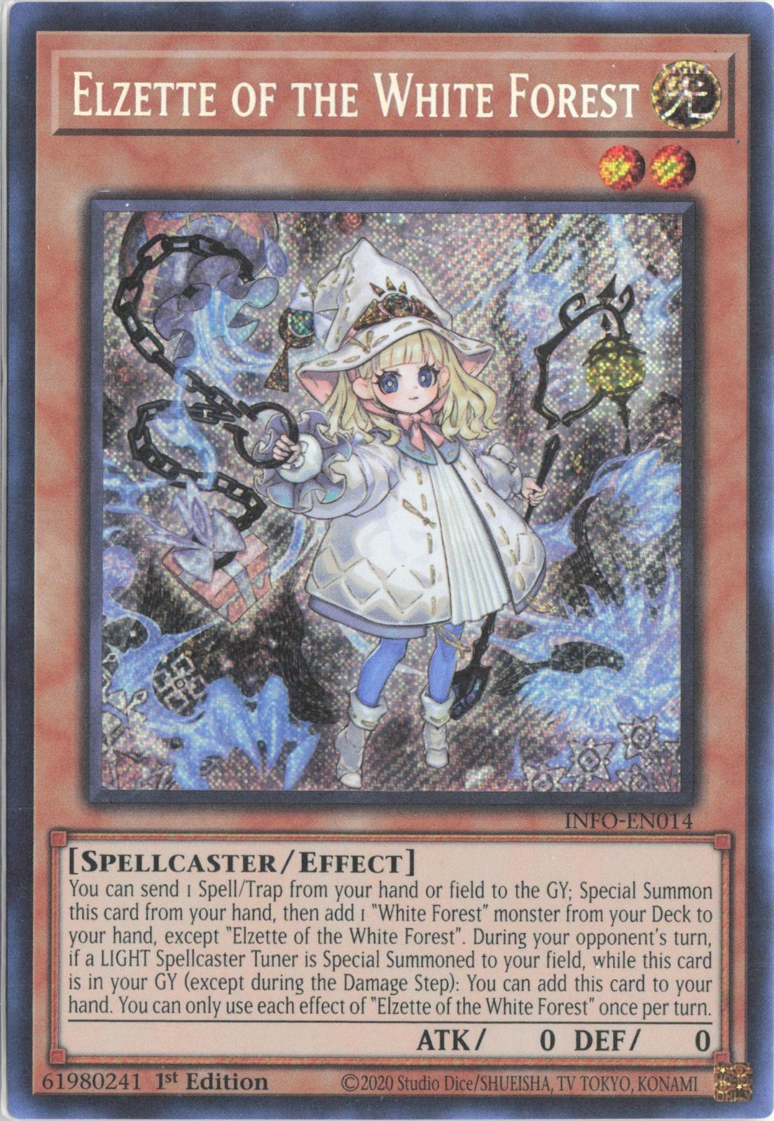 Elzette of the White Forest INFO-EN014 The Infinite Forbidden Yu-Gi-Oh 1st Edition