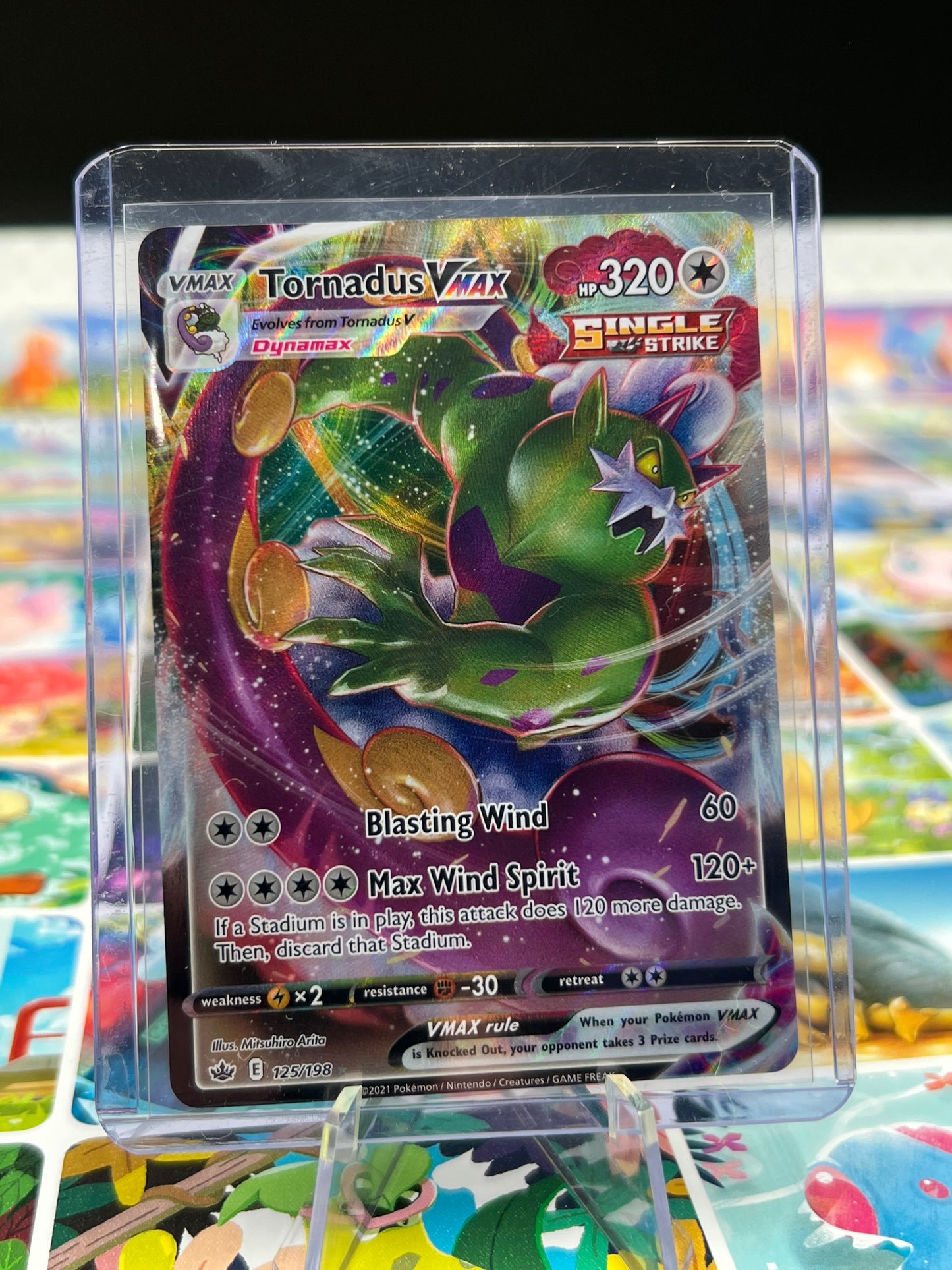 Tornadus VMAX 125/198 - SWSH06: Chilling Reign (SWSH06) Pokémon Card TCG