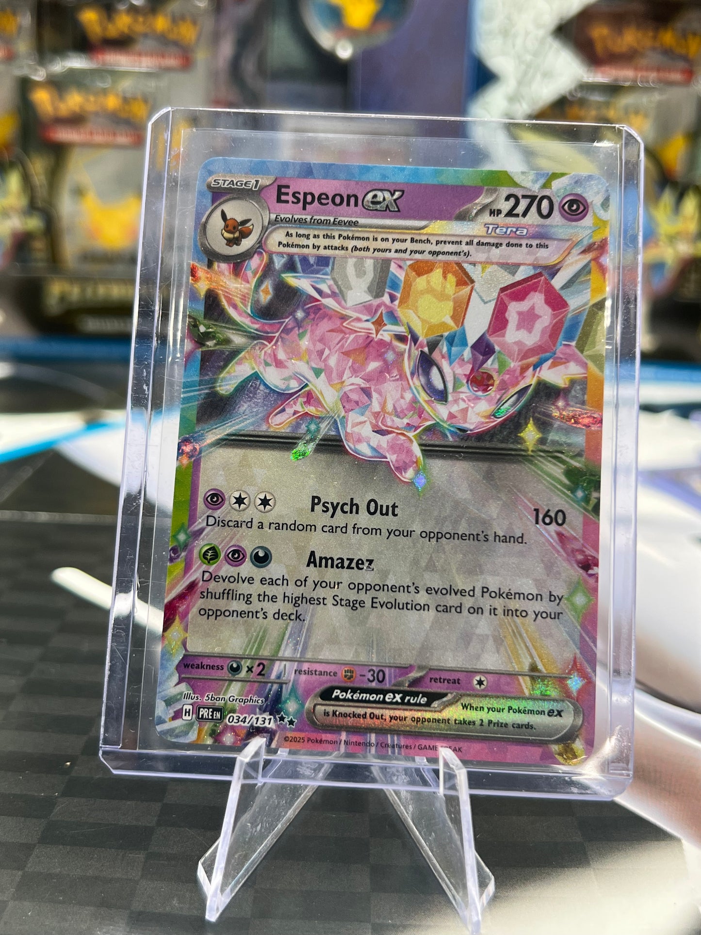 Espeon ex - 034/131 - SV: Prismatic Evolutions (PRE) Pokémon TCG