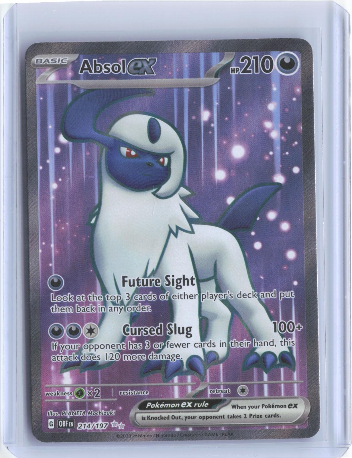 Absol ex 214/197 Ultra Rare Obsidian Flames Pokemon TCG Card