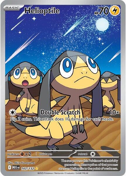 Helioptile - 143/132 - ME01: Mega Evolution (MEG) Pokémon Card TCG