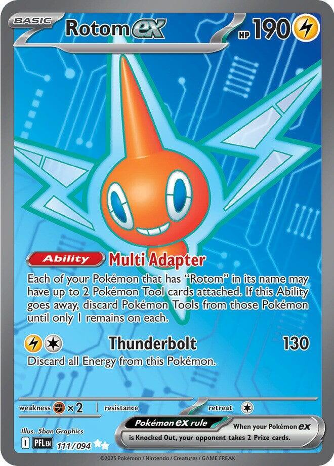 Rotom ex - 111/094 - ME02: Phantasmal Flames (PFL) Pokémon Card TCG