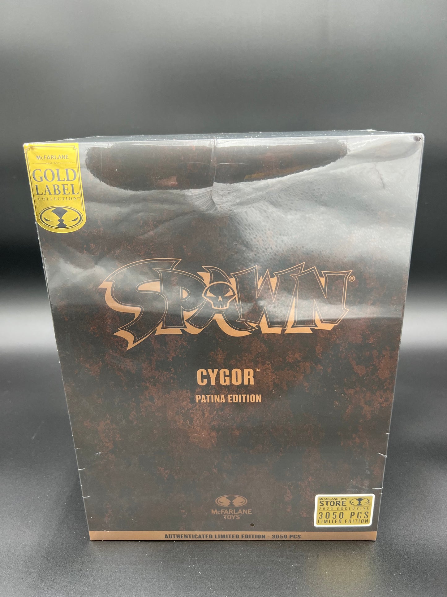 McFarlane Toys -Gold Label Collection Spawn Cygor Patina Edition Mega Figure New
