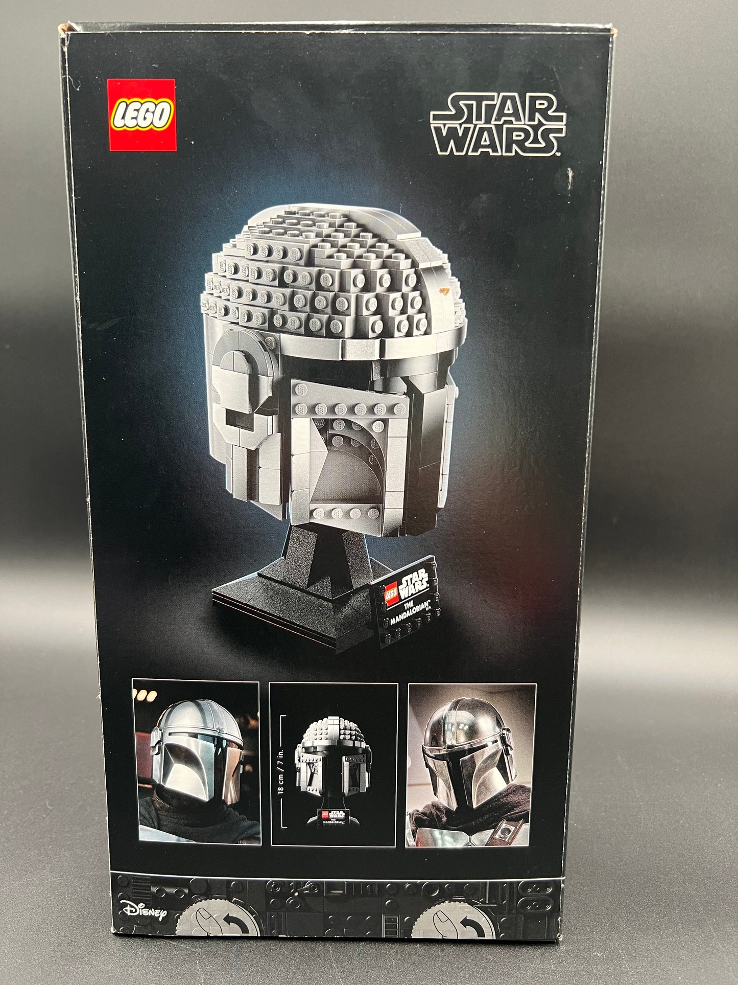 The Mandalorian Helmet 75328 Buildable Model Kit, Display Collectible Decoration Set for Adults, Men, Women, Mom, Dad, Collectible Gift Idea LEGO Star Wars