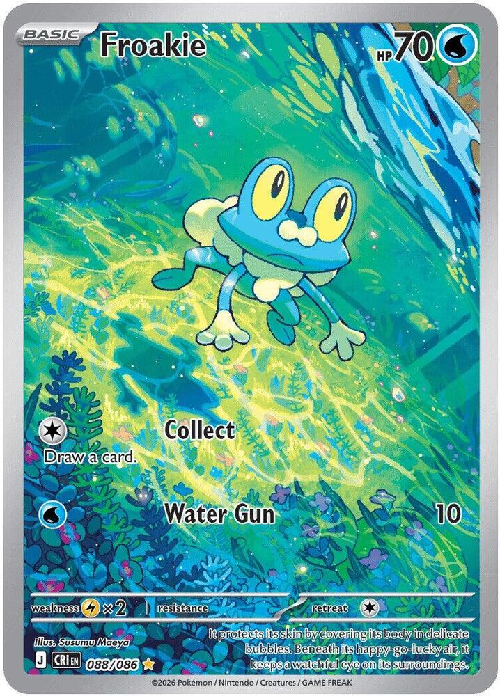 Froakie 088/086 Holo Illustration Rare Chaos Rising Pokemon TCG Card