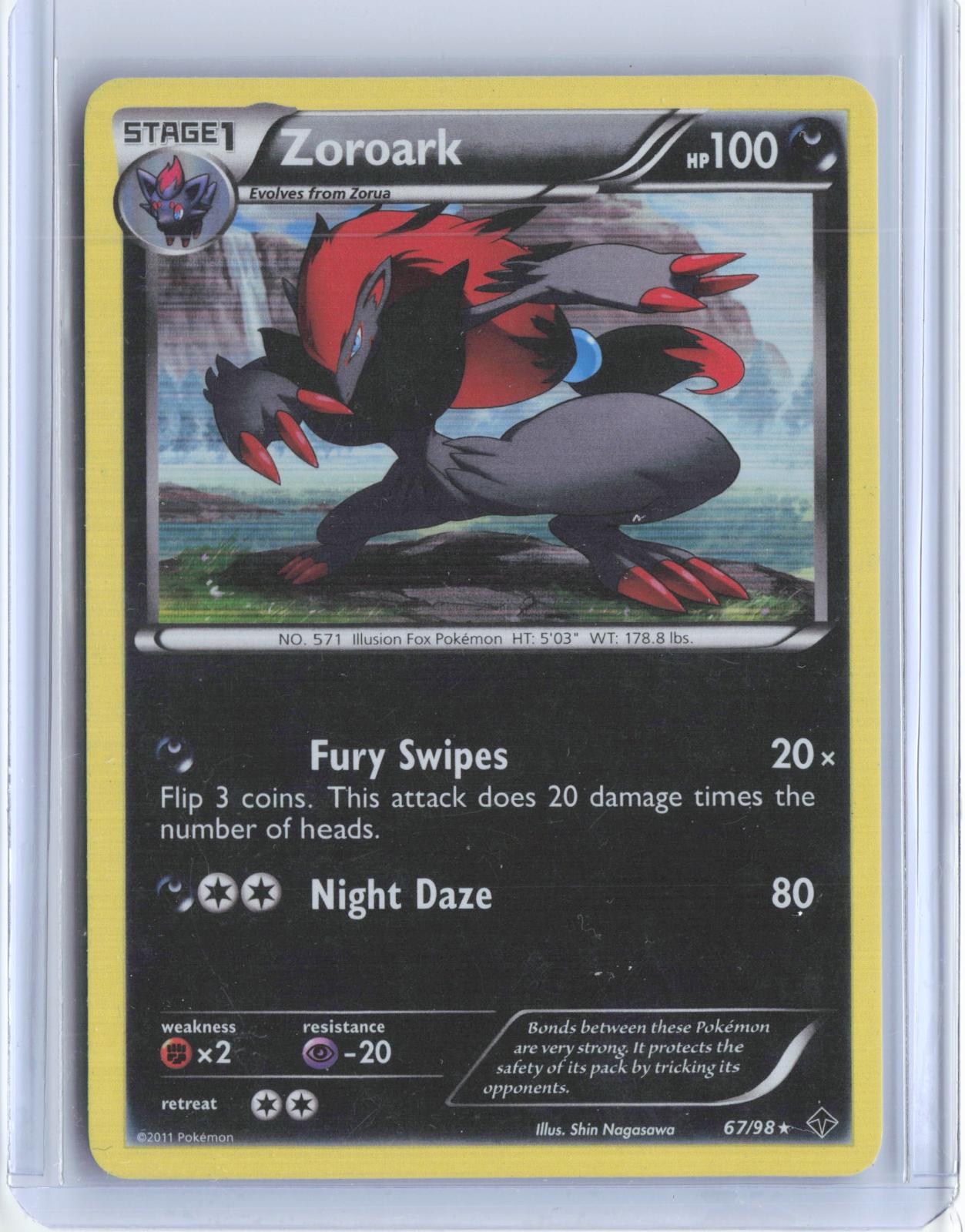 Zoroark 67/98 Holo Rare Emerging Powers Pokemon