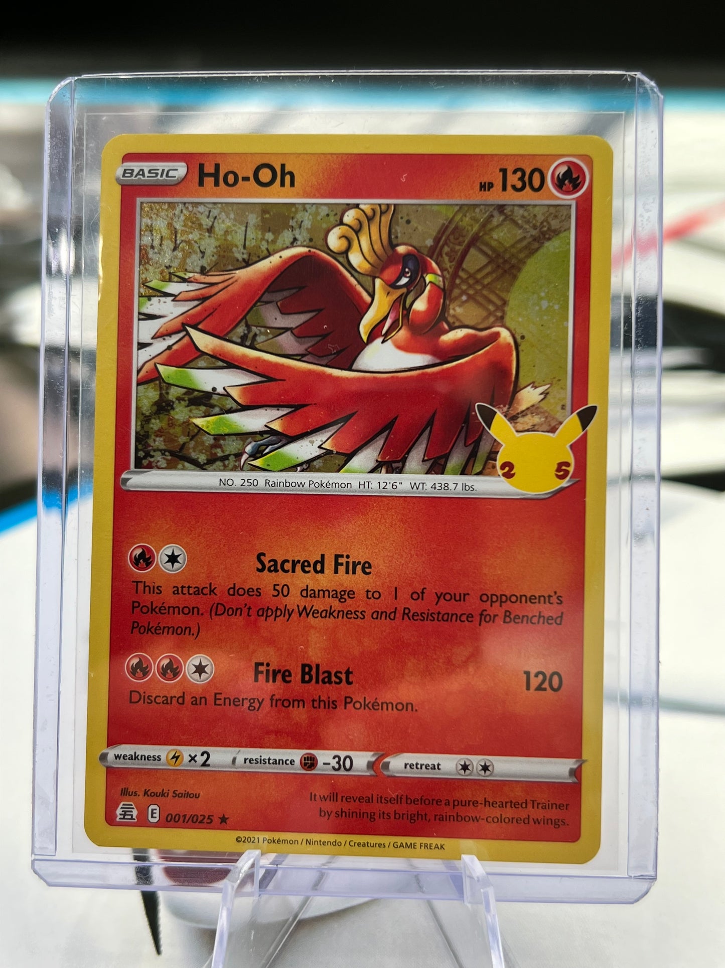 Ho-Oh 001/025 - Celebrations (CLB) Pokémon TCG