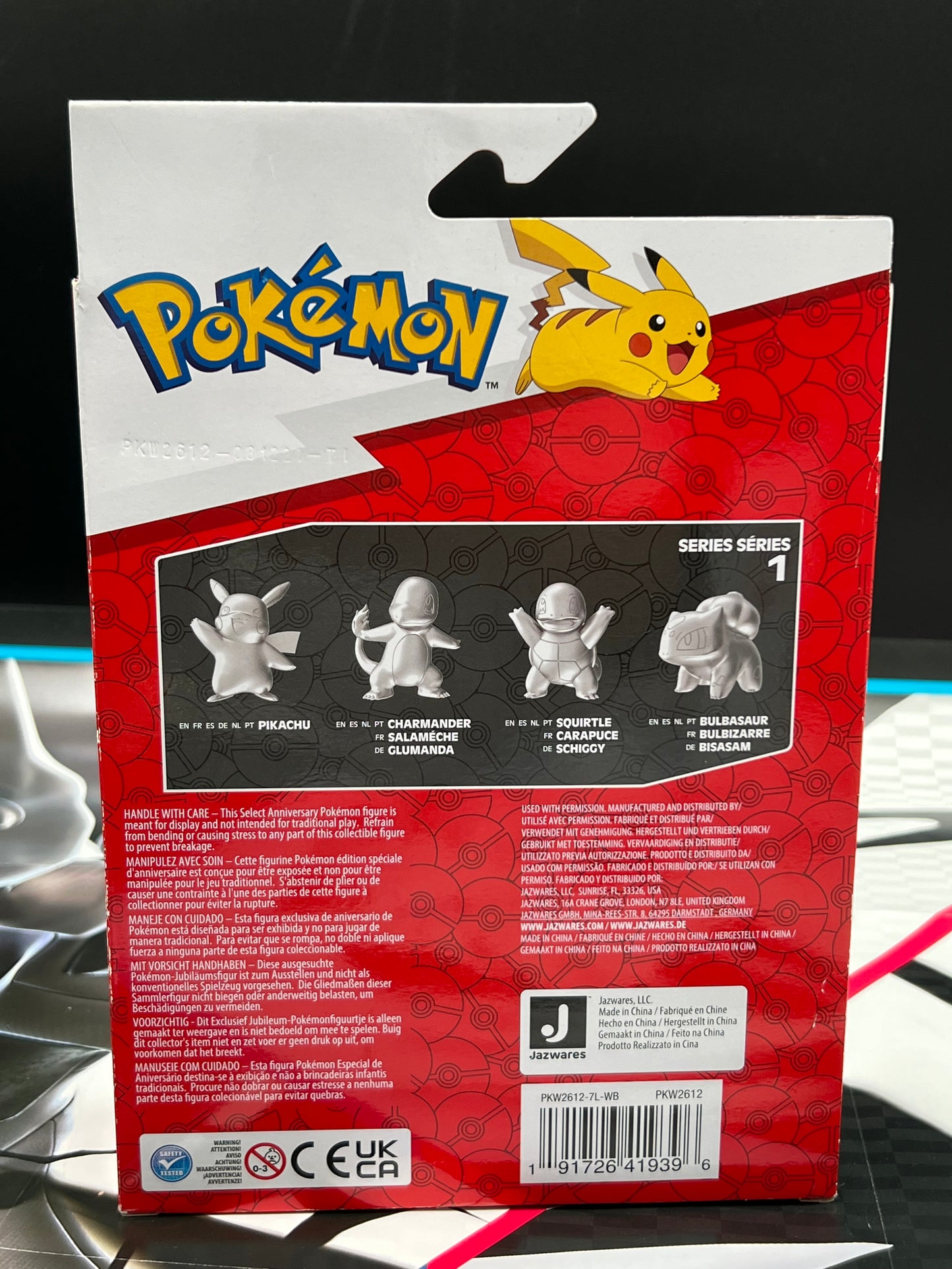 Pokémon Celebrations 25th Anniversary Silver Figure 4-Pack Series 1 box Sealed Pikachu Jazwares New