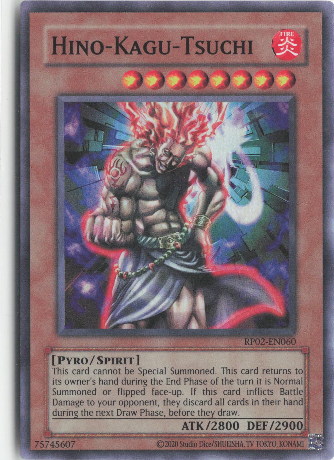 Hino-Kagu-Tsuchi RP02-EN060 Super Rare Retro Pack 2 Yu-Gi-Oh Unlimited