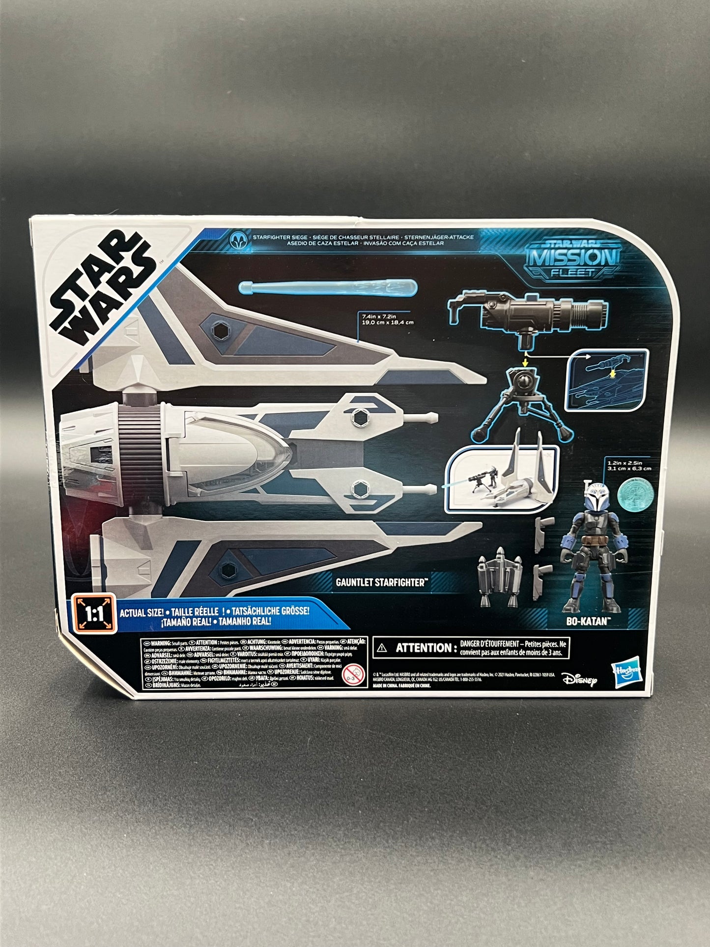 Star Wars Mission Fleet Stellar Class Bo-Katan Gauntlet Starfighter Disney Hasbro New