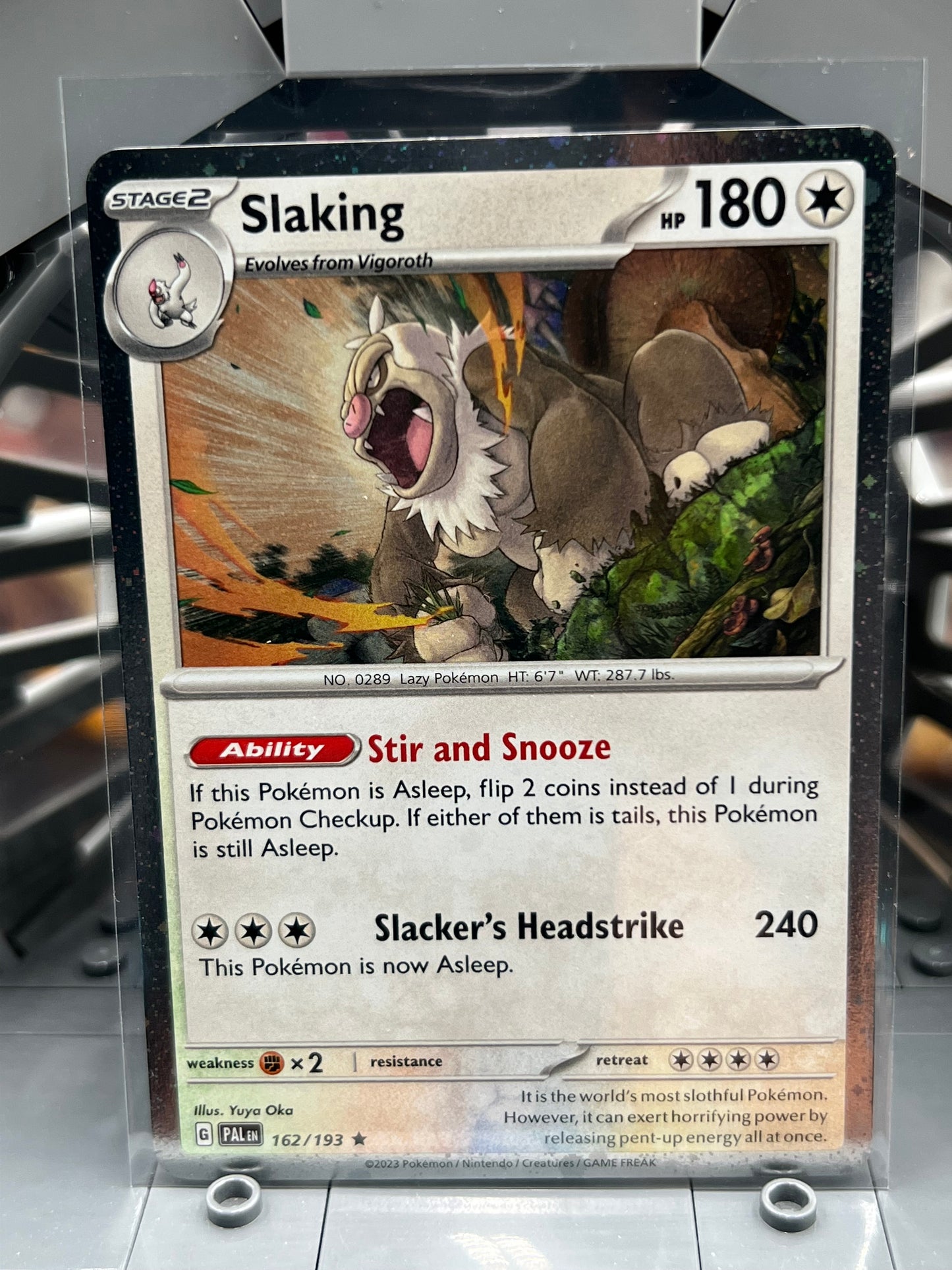 Slaking 162/193 - SV02: Paldea Evolved (PAL) Cosmos Holo Pokémon TCG