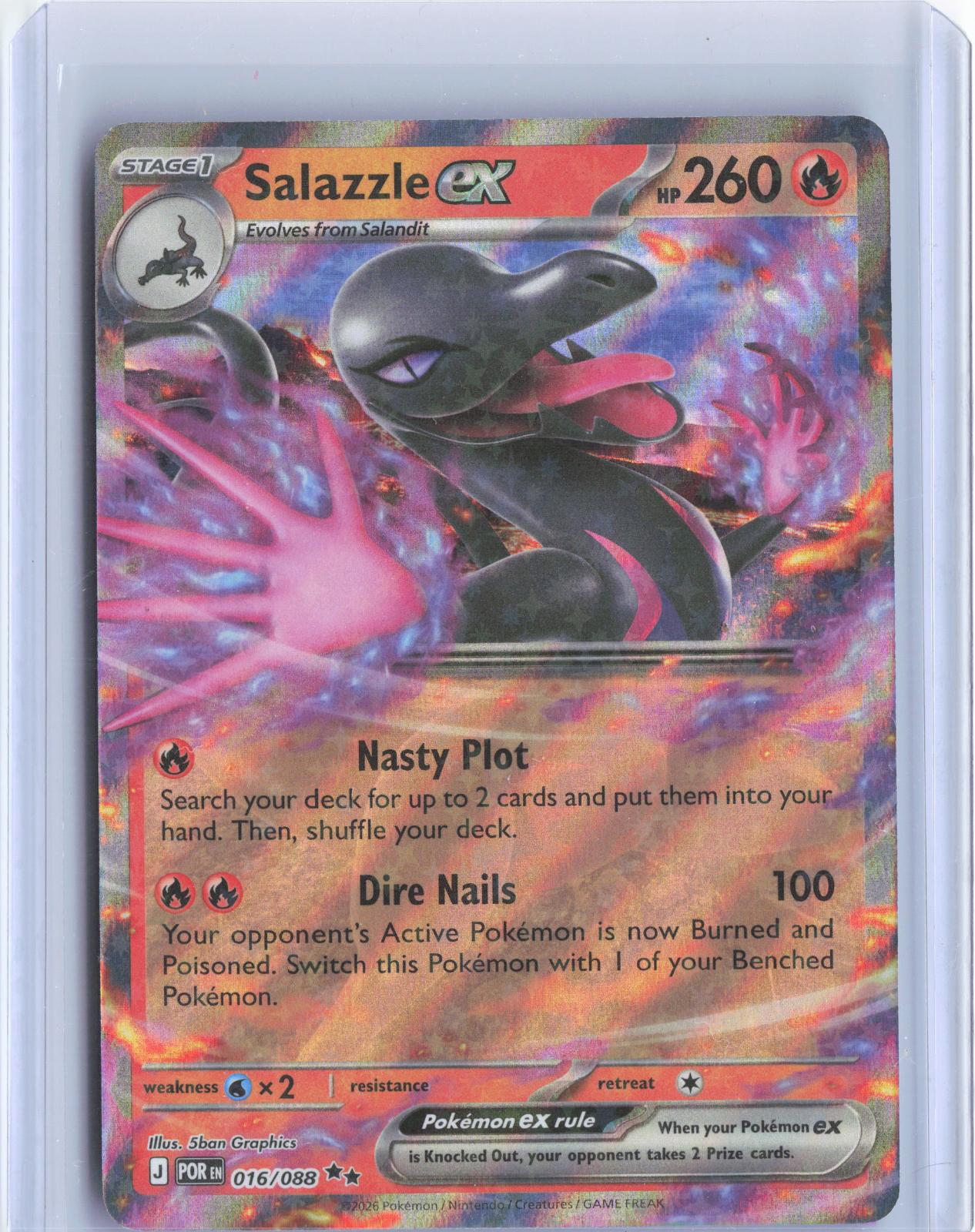 Salazzle ex 016/088 Double Rare Perfect Order Pokemon TCG Card