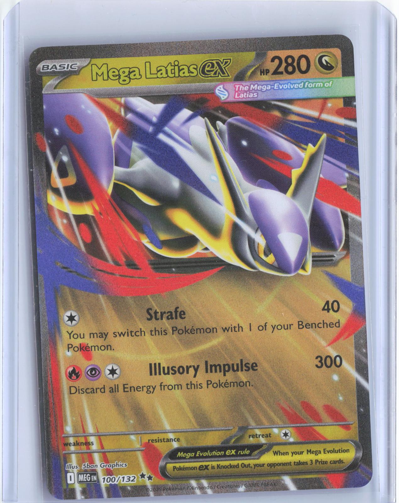 Mega Latias ex 100/132 Double Rare Mega Evolution Pokemon TCG Card