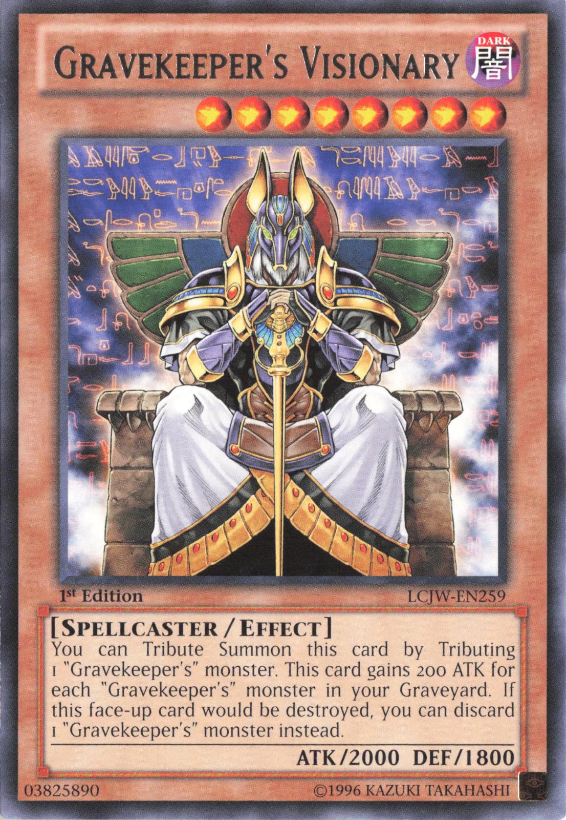 Gravekeeper's Visionary LCJW-EN259 Legendary Collection 4: Joey's World Yu-Gi-Oh 1st Edition