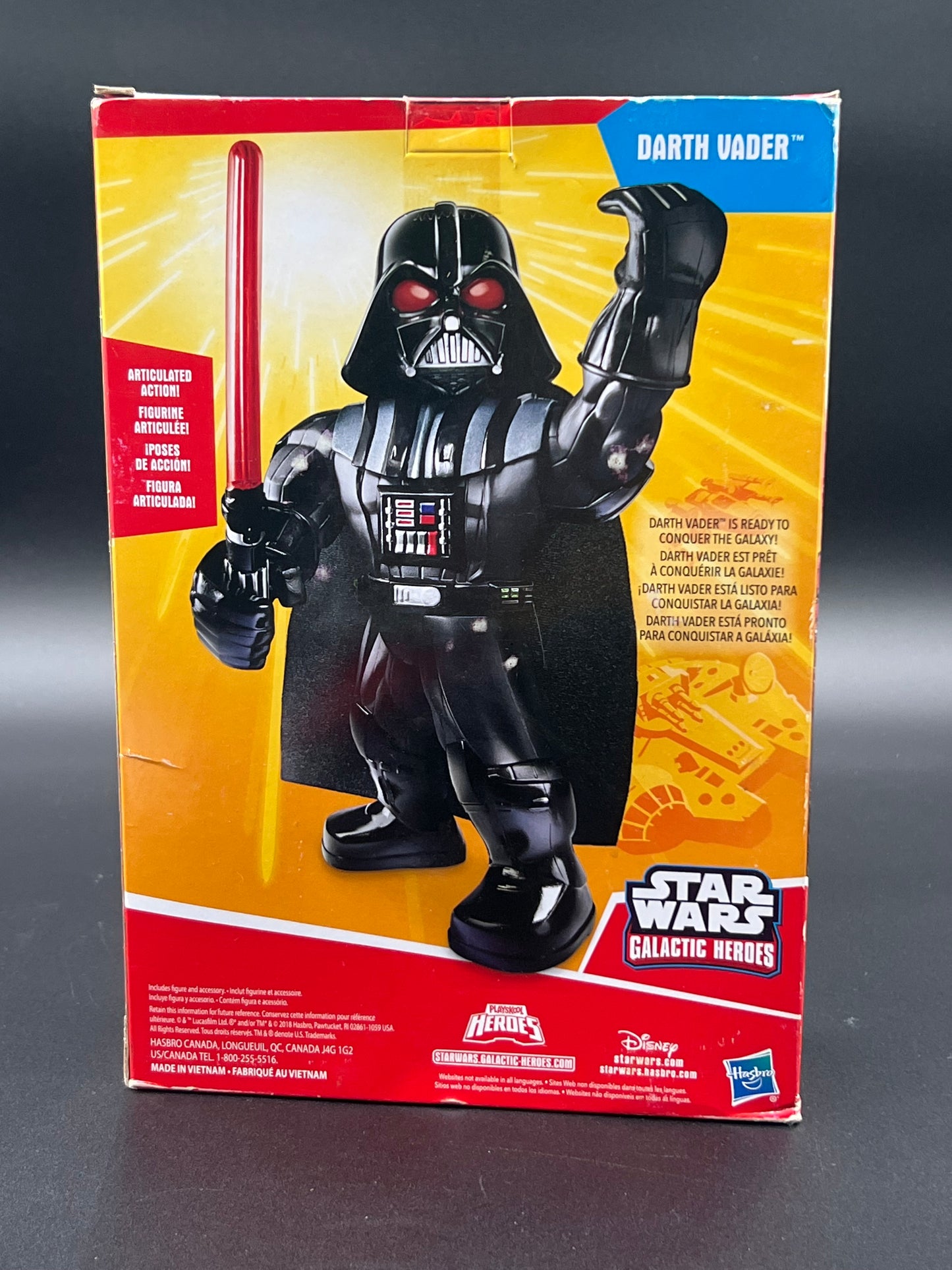 Star Wars Galactic Heroes: Mega Mighties Darth Vader 10in Action Figure New