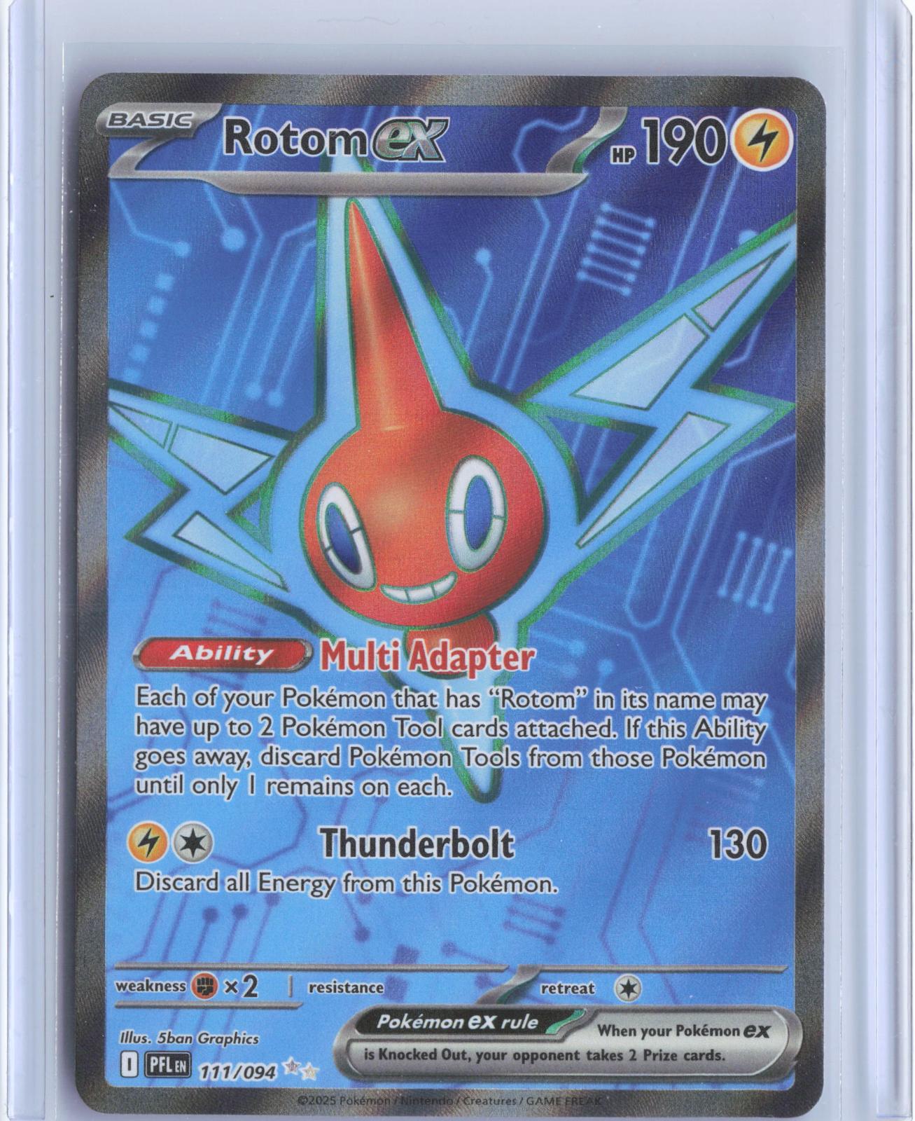 Rotom ex 111/094 Ultra Rare Phantasmal Flames Pokemon TCG Card