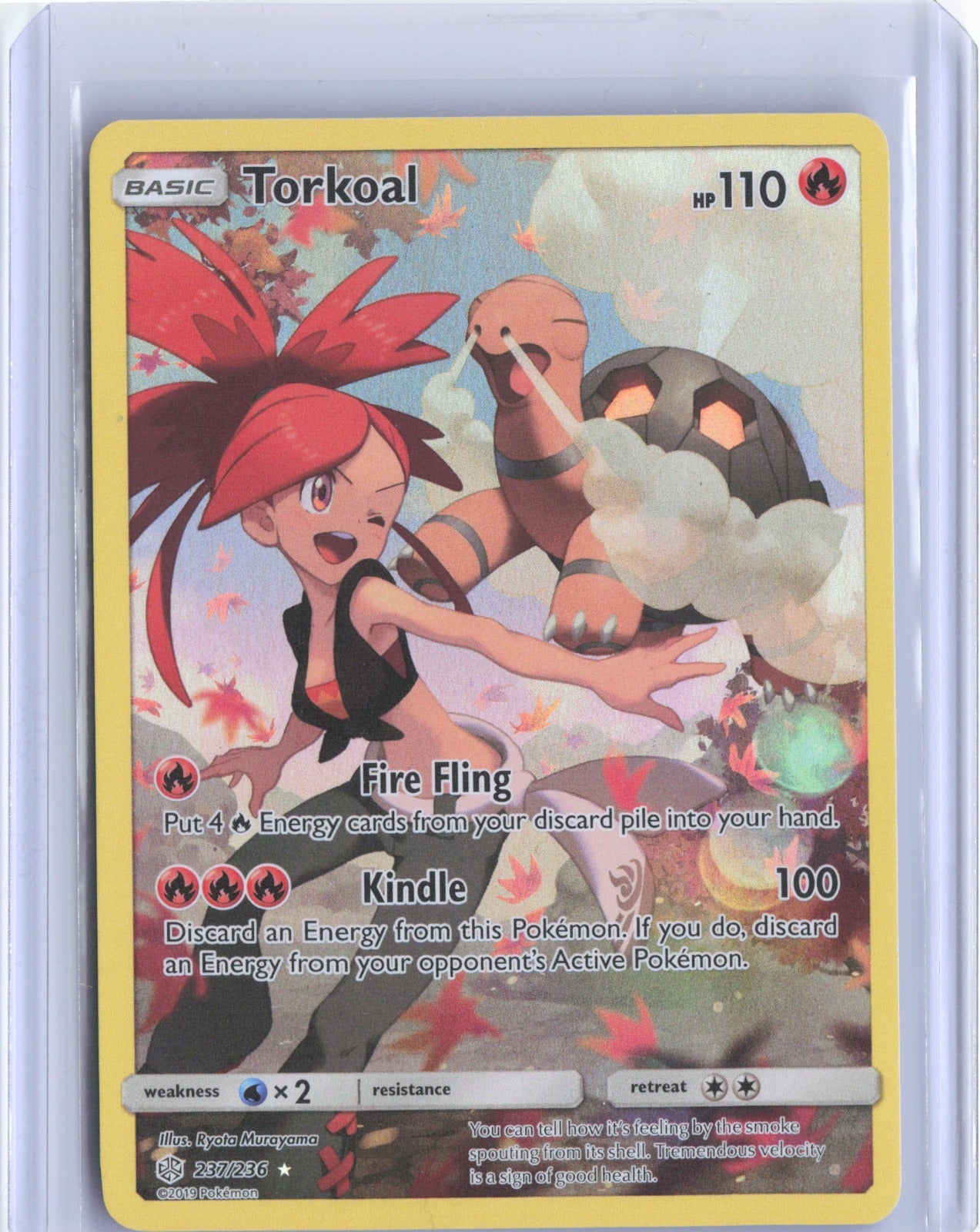 Torkoal (Secret) Holo Secret Rare SM - Cosmic Eclipse 237/236