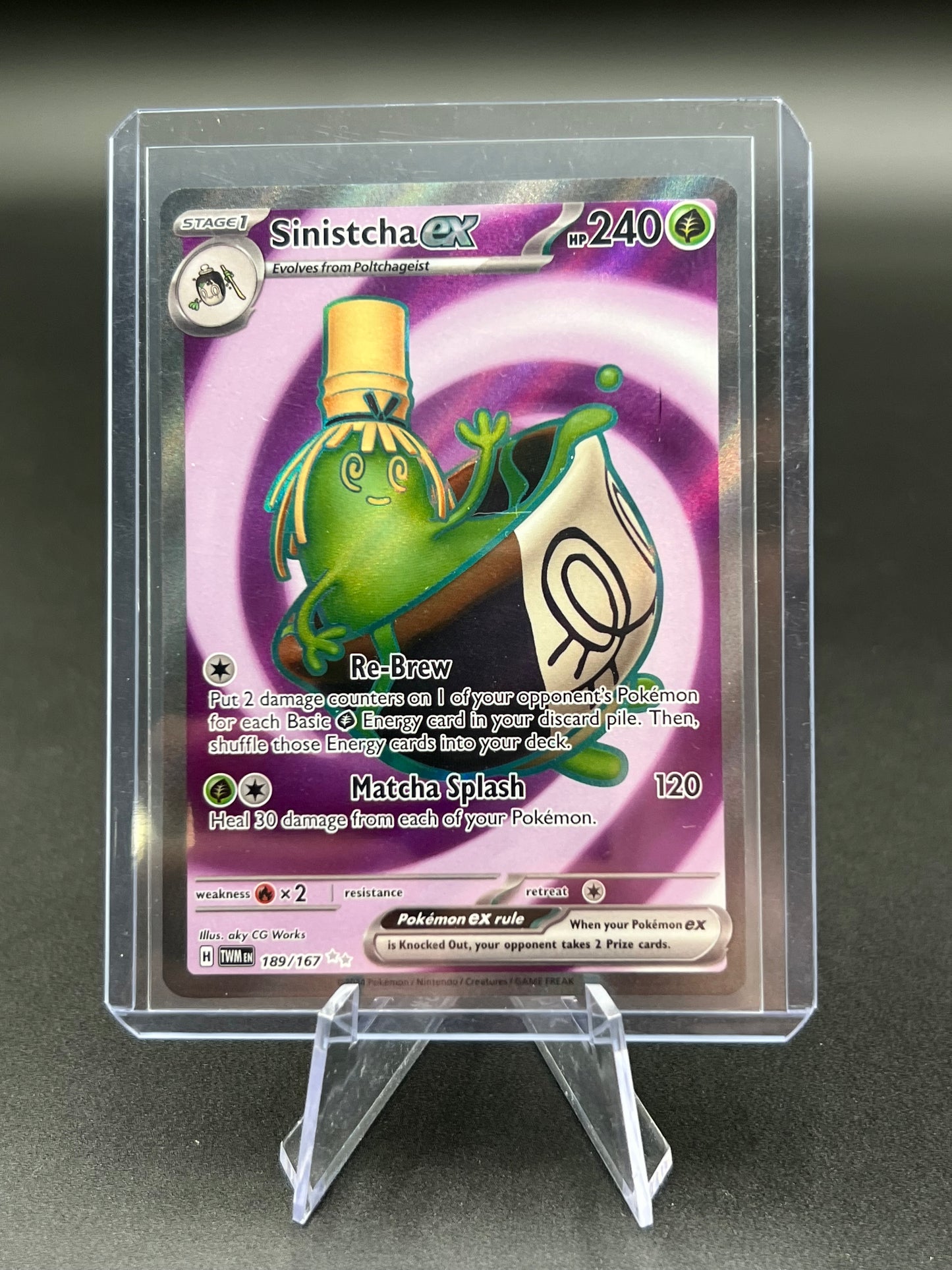 Sinistcha ex - 189/167 - SV06: Twilight Masquerade (TWM) Pokémon TCG