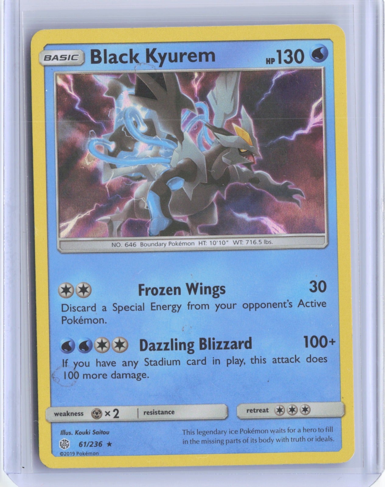 Black Kyurem Holo Holo Rare SM - Cosmic Eclipse 61/236