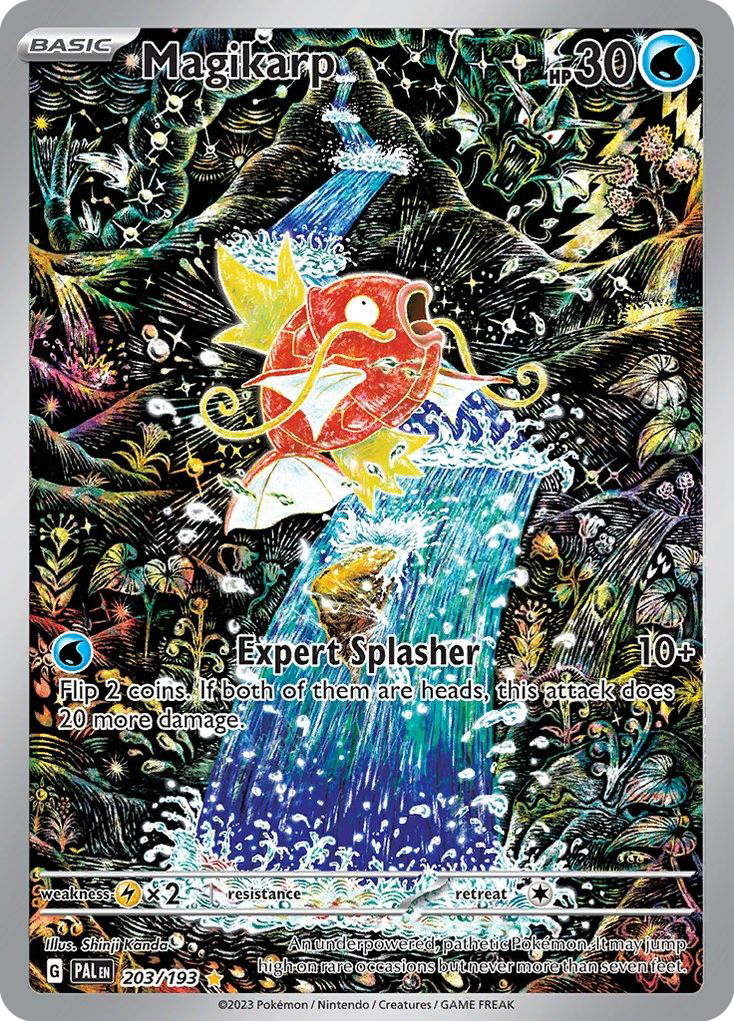 Magikarp 203/193 Illustration Rare Paldea Evolved Pokemon TCG Card