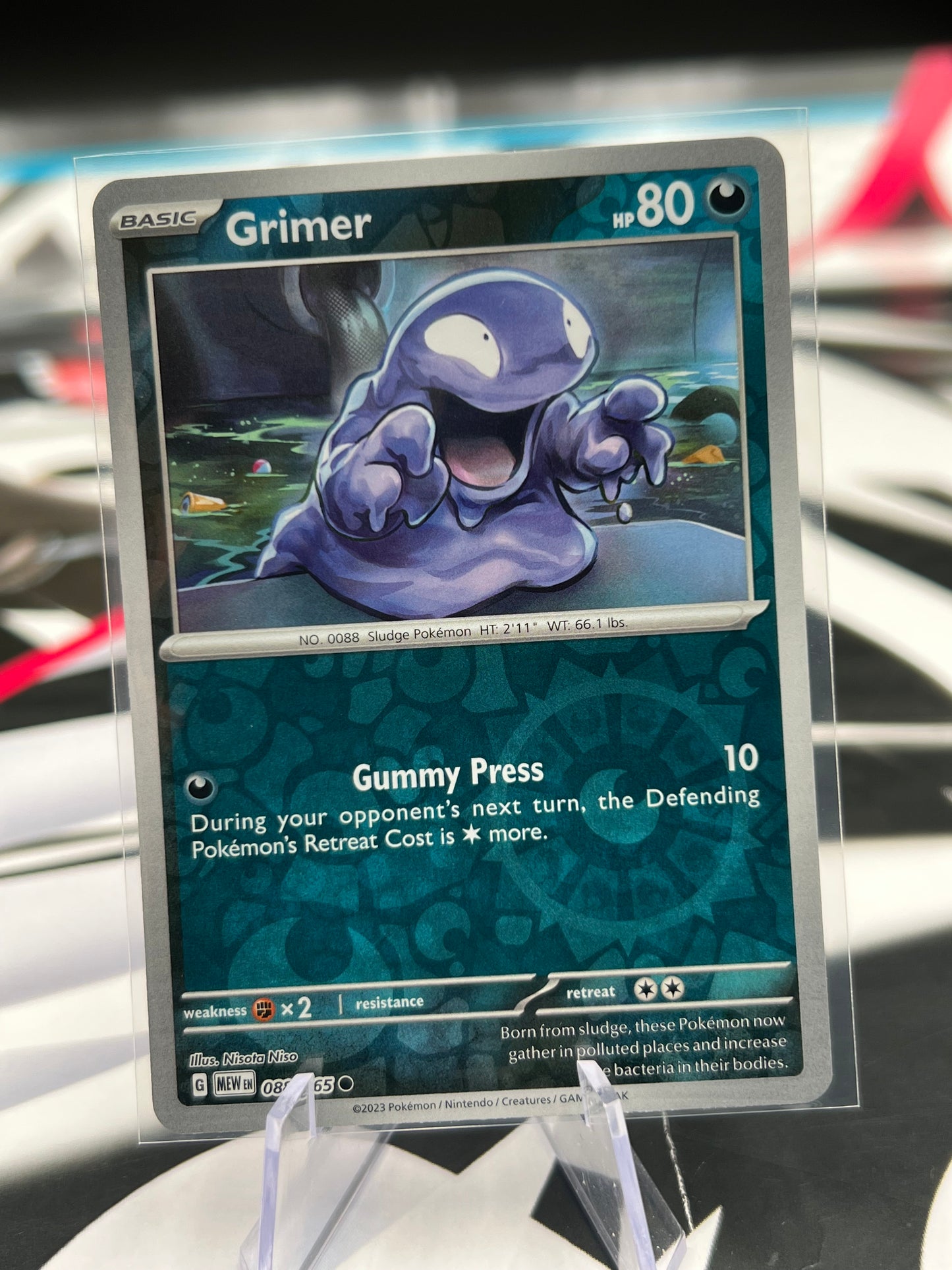 Grimer Reverse Holo 088/165 - SV: Scarlet & Violet 151 (MEW) Pokémon Card TCG