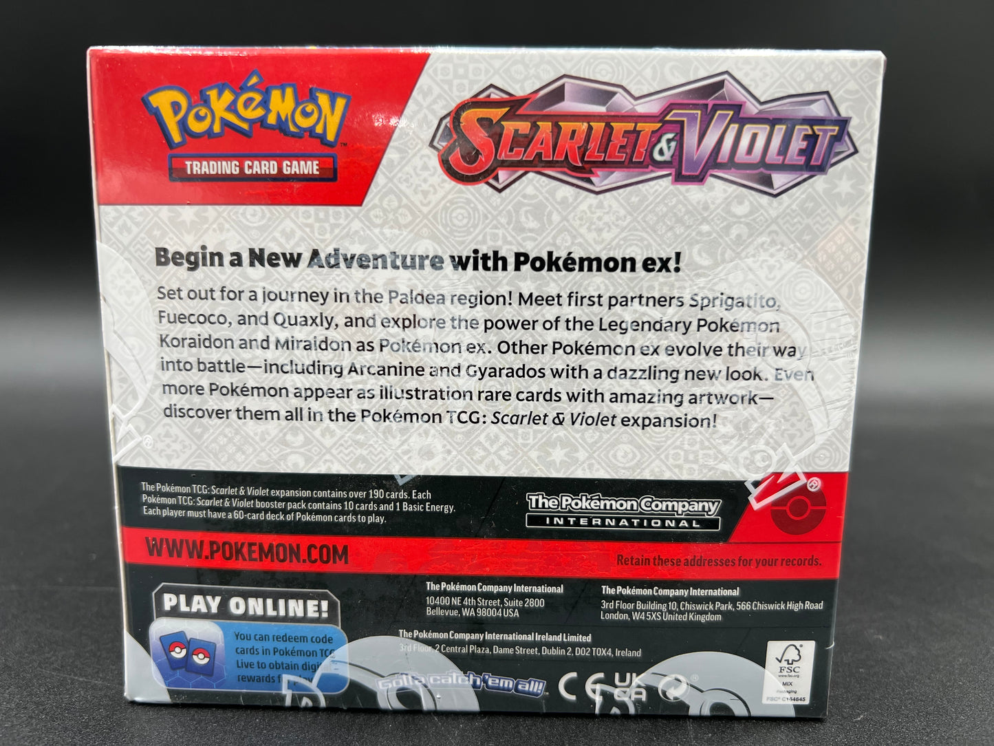 Scarlet & Violet Booster Box - SV01: Scarlet & Violet Base Set (SVI) 36 Booster Packs Pokémon TCG New